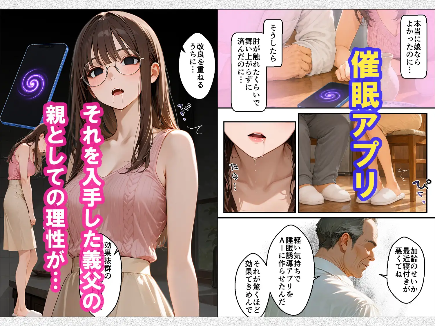 無防備な息子の嫁に裏切りの催●アプリ・娘のように思っていた彼女をバニー電マで屈辱アクメさせてしまう義父の愛欲 サンプル画像 4