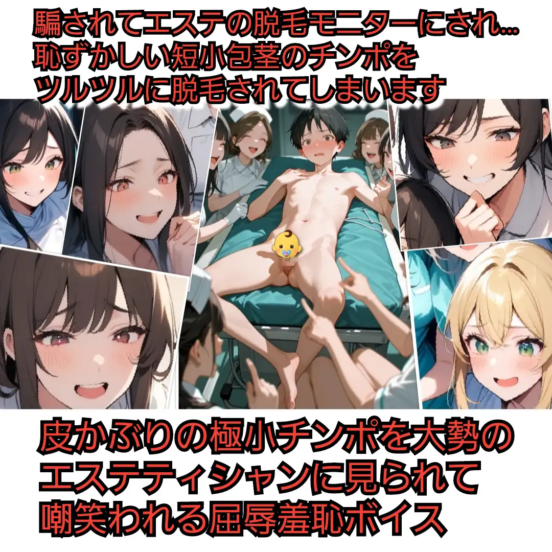 エステの脱毛モニター研修で 短小包茎を脱毛され サンプル画像 4