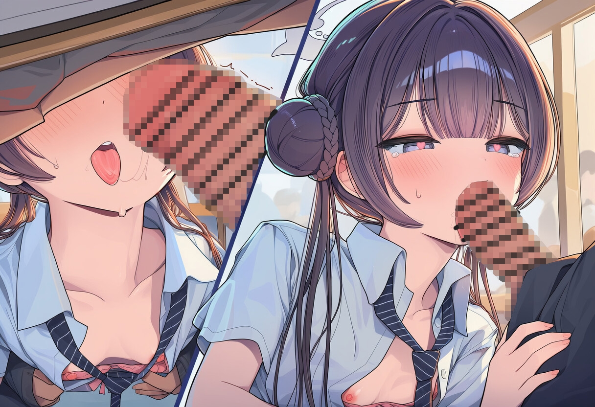 【あなたと授業中えっち】隣のあなたに弱みを握られて…♡「声出したら負けゲーム…っ♡」机の下で粘着指テク&強○イラマチオでドロドロメス堕ち絶頂全飲み記録。【前編】 画像1