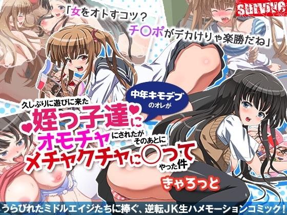 【Android版】中年キモデブのオレが久しぶりに遊びに来た姪っ子達にオモチャにされたが そのあとにメチャクチャに○ってやった件(モーションコミック版)