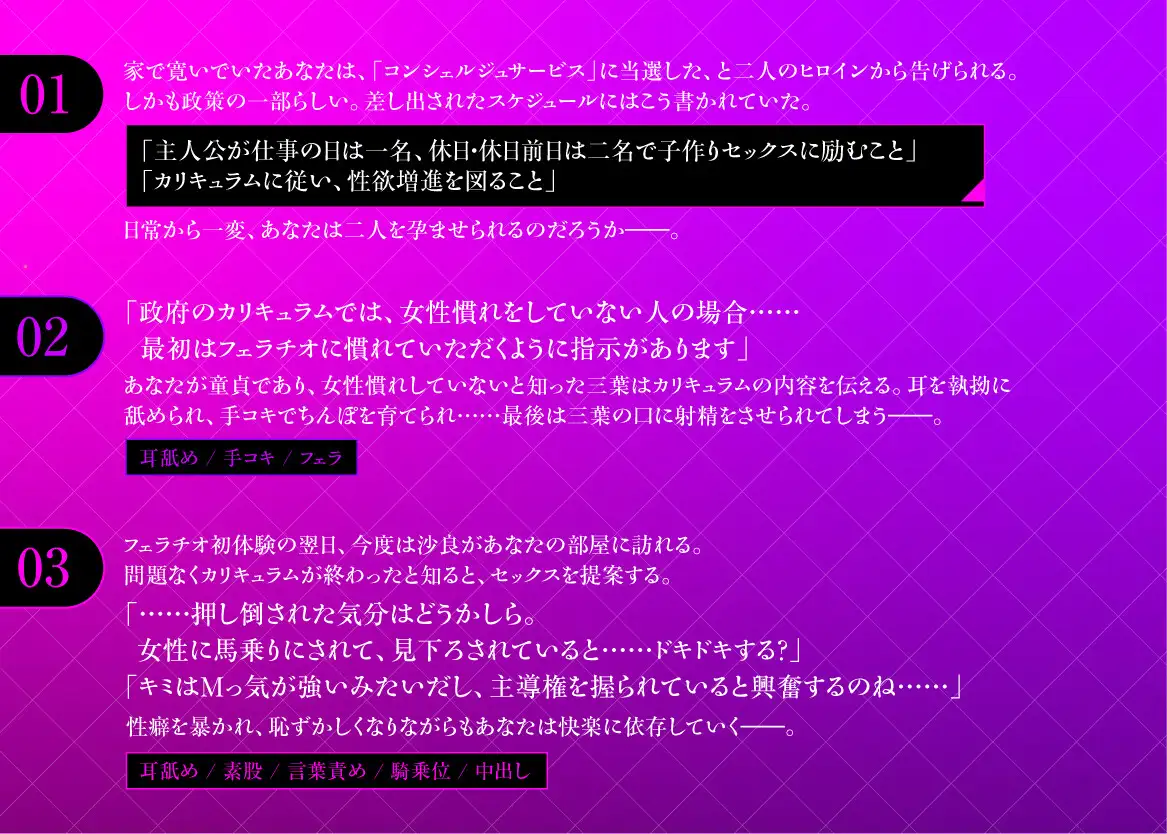 政府公認！無愛想タメ口ダウナー系と敬語クール系な童貞撲滅コンシェルジュによる童貞ちんぽ完全管理 サンプル画像 2
