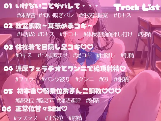 こっそり体操着の匂いを嗅いでいたのがバレて、性奴隷調教されちゃうお話~現役JDに溺れて~ サンプル画像 3