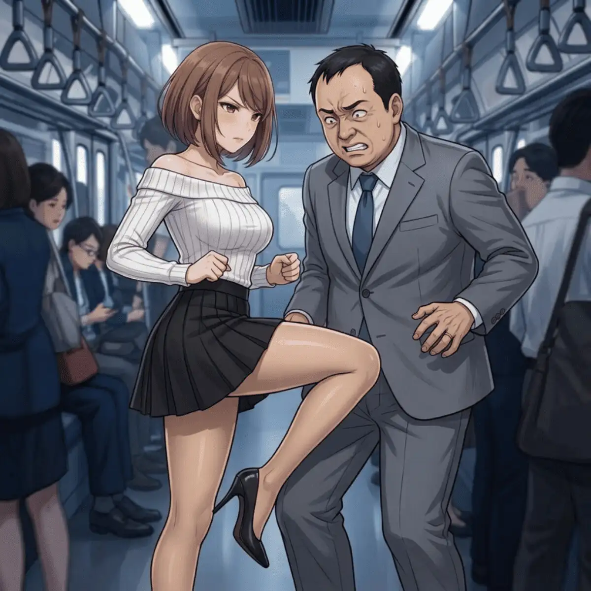 痴漢狩り日報 ～八鍬真由の愉しみ～ サンプル画像 8