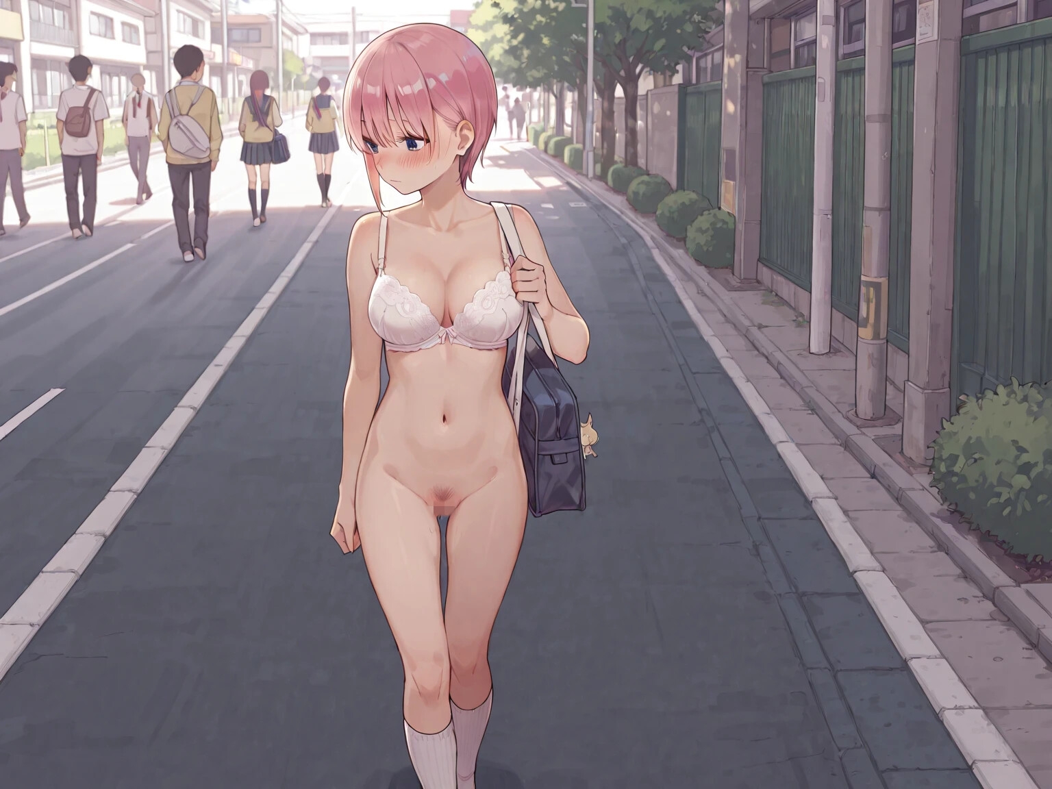 たのしい全裸登校実習 -○等分の花嫁編- 画像1