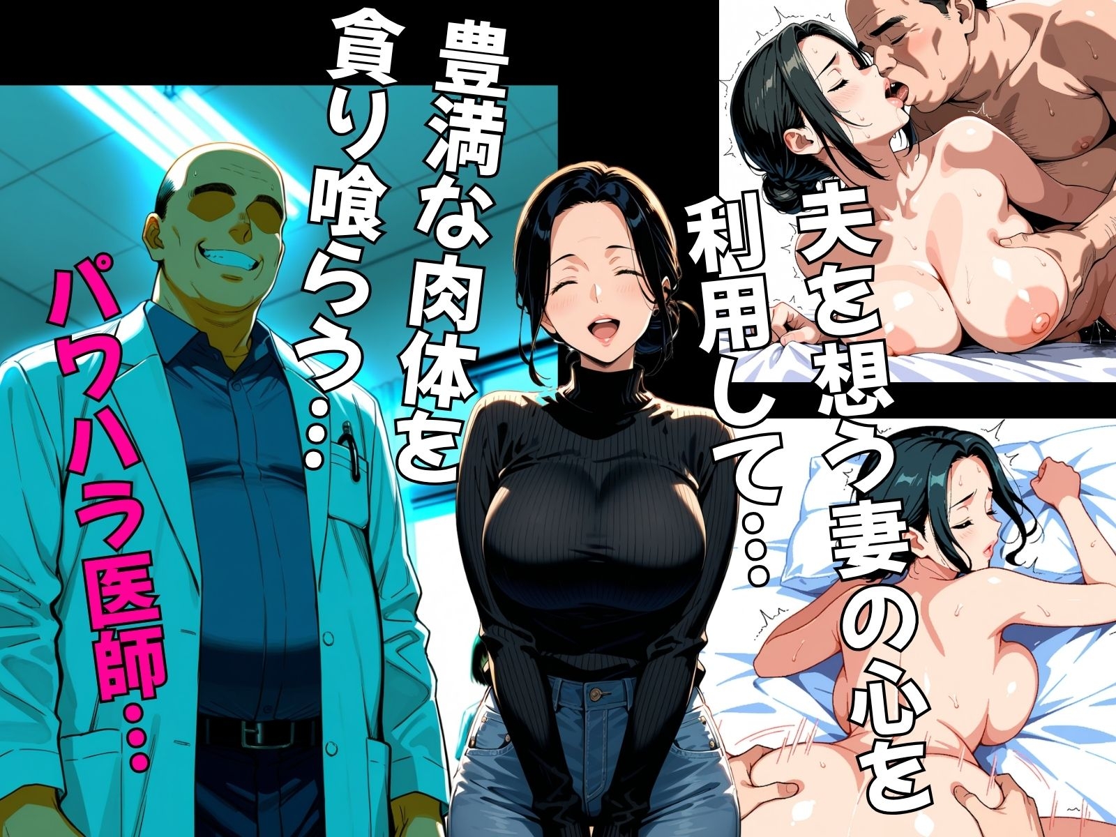 夫の為にできる事。先進医療の代償は熟れた人妻の汗ばんだ乳房 サンプル1