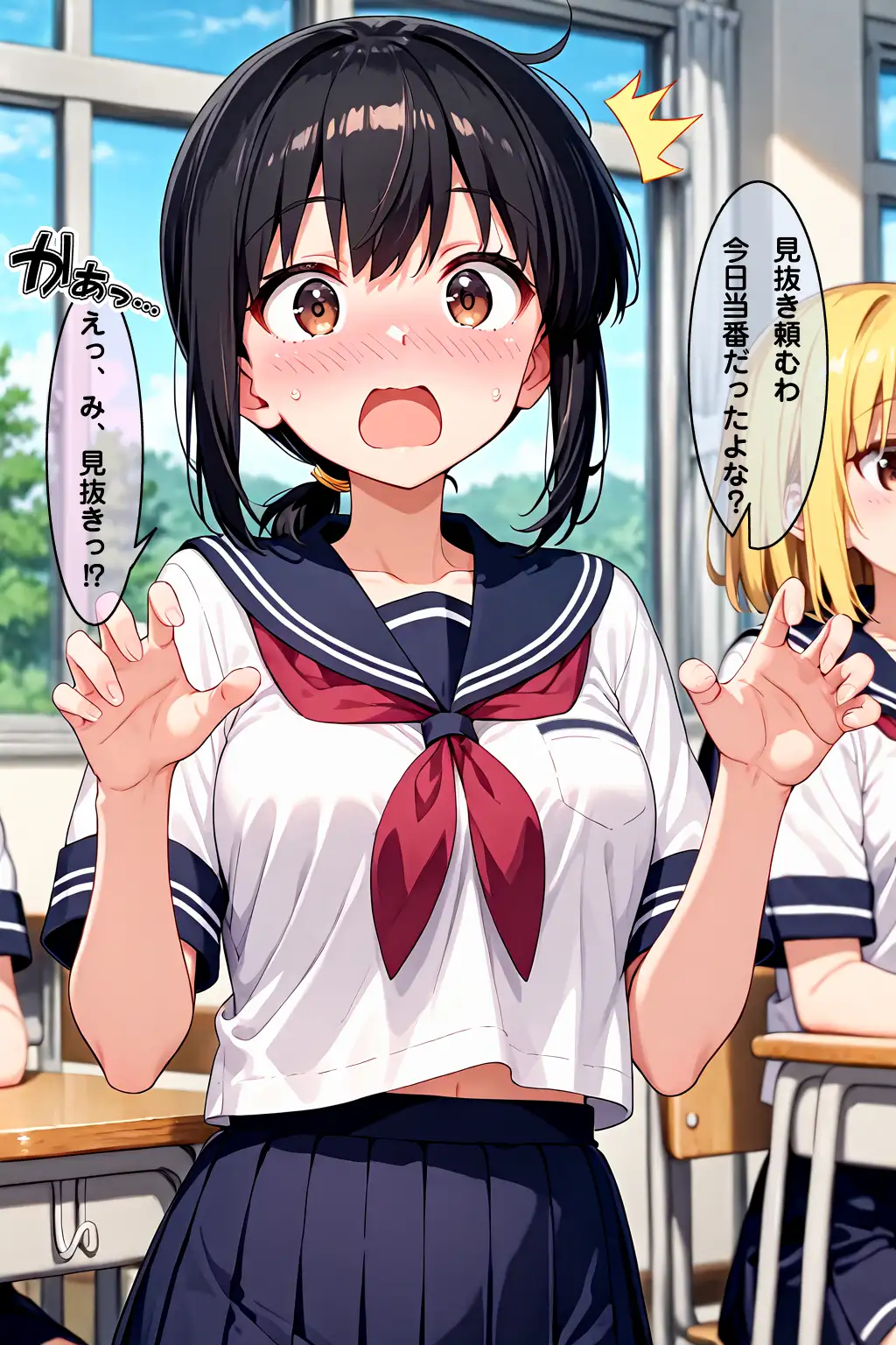 学校で見抜き制度が導入されたので幼馴染で見抜きしたお話 サンプル画像 2