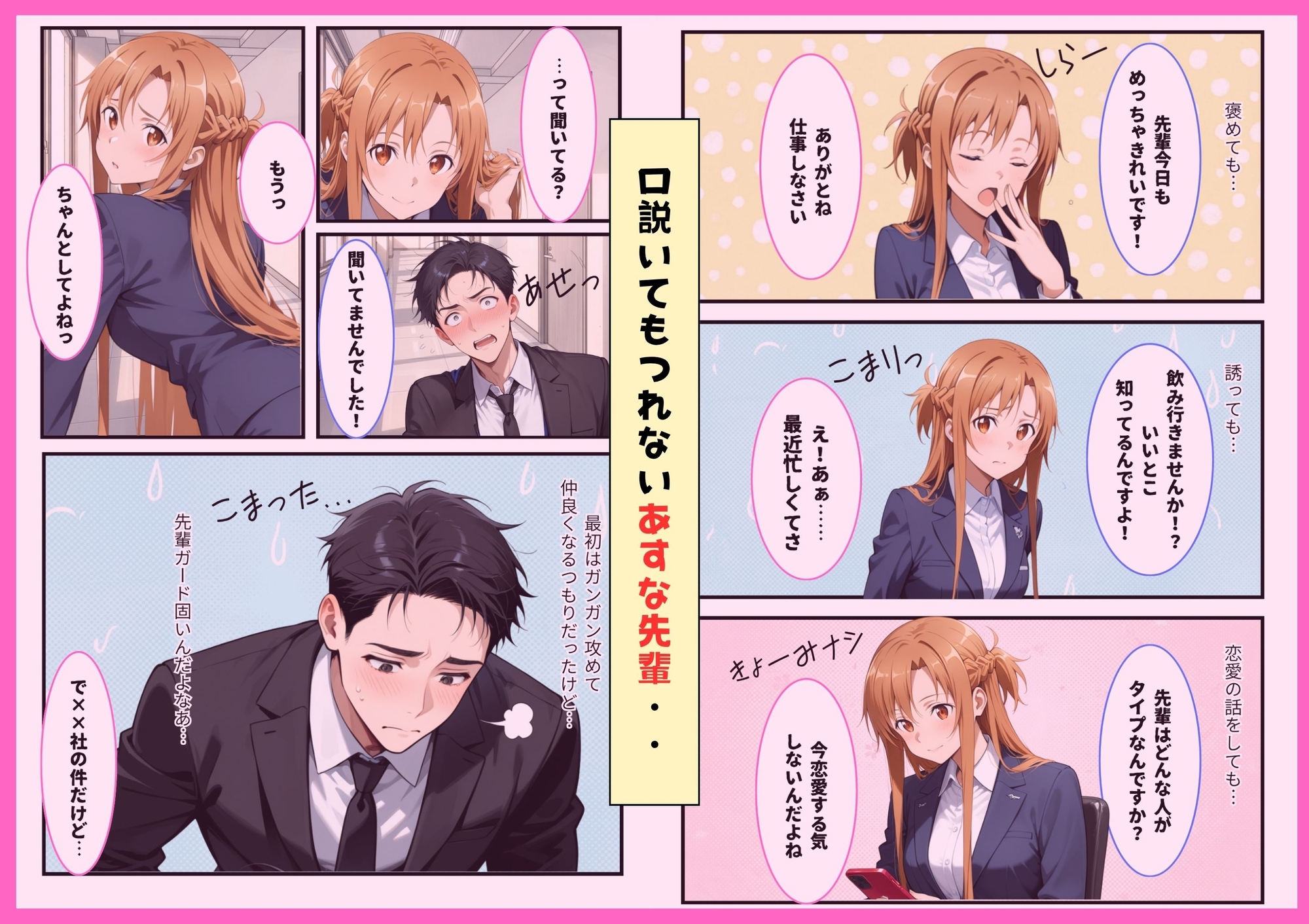 新人社員の俺がアスナ似の先輩社員とワンナイトできた話 画像2