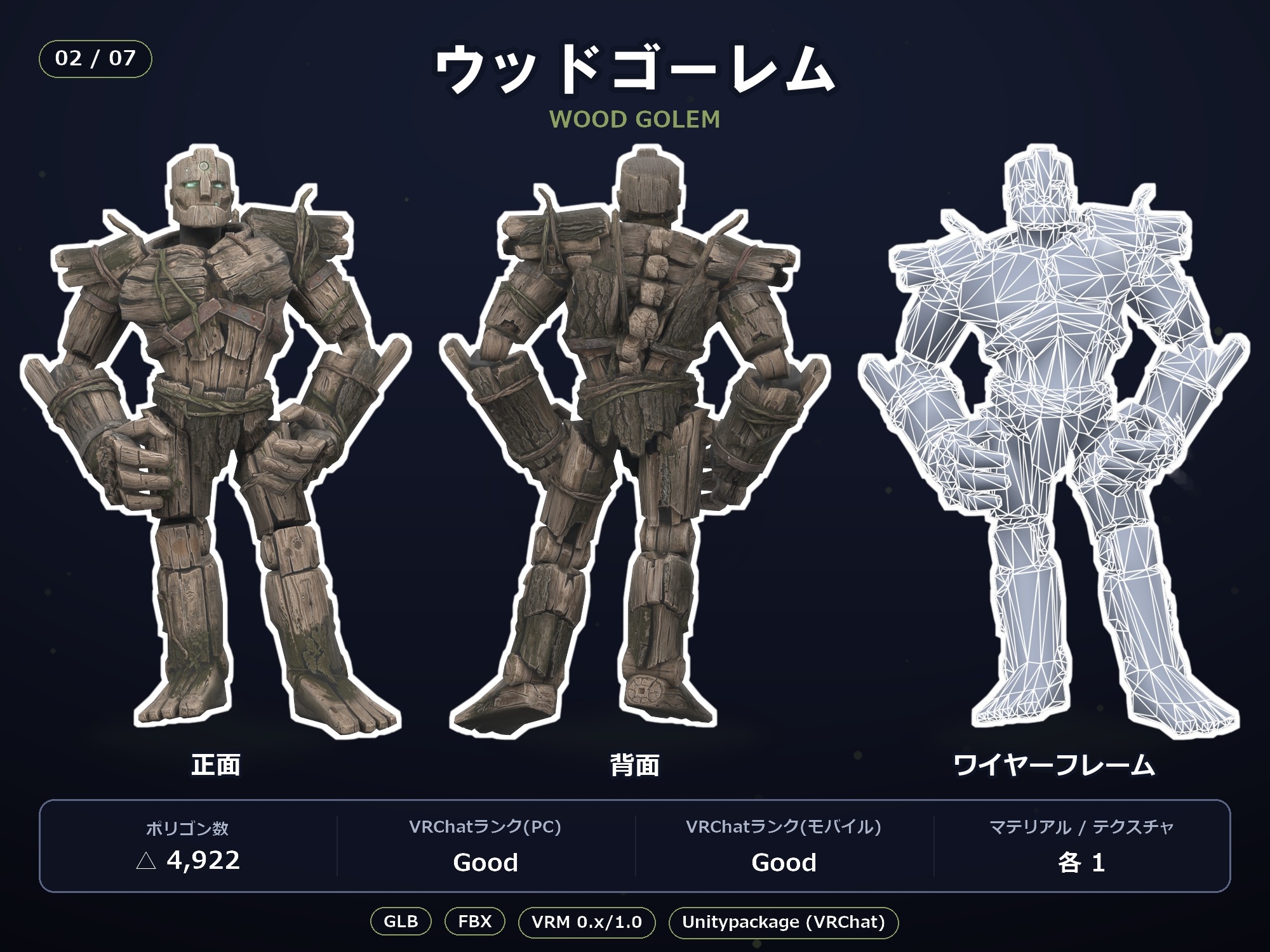 軽量3Dモデル素材集 ゴーレム7種セット 画像3