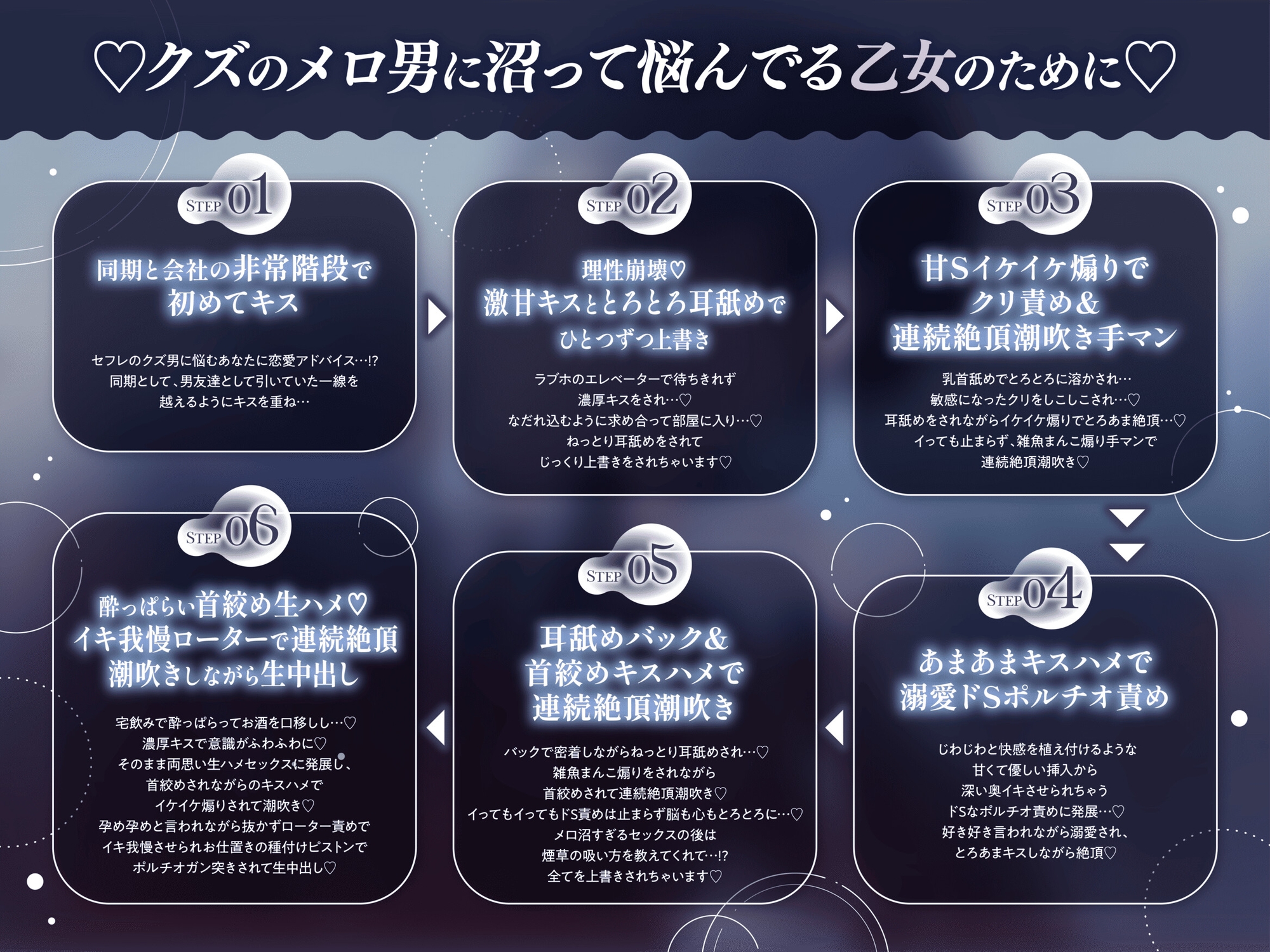 【エロ増量♡ドS注意⚠️】セフレ沼男で悩んでたら同期が上書き首絞めセックスしてくれた話 《甘S相づち、キスハメ、溺愛ポルチオ責め、連続絶頂潮吹き》 [ほろ酔い深夜] | DLsiteがるまに 3