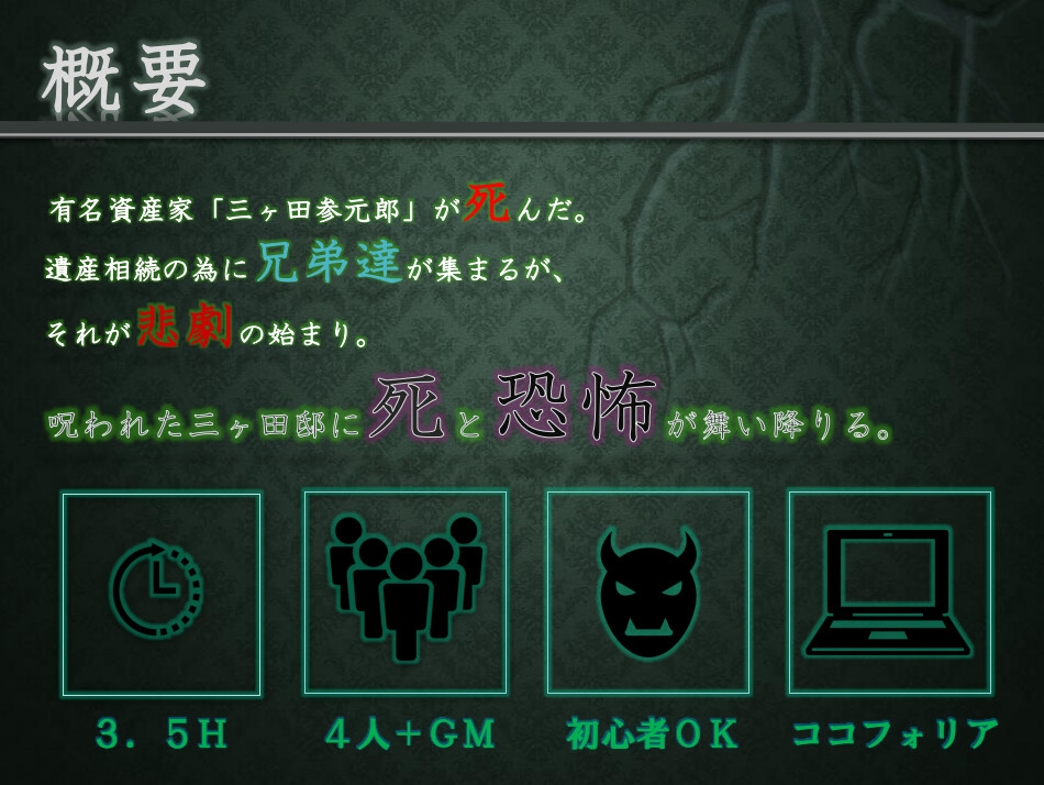 マーダーミステリー「三元錠殺人事件」