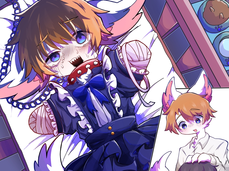 【男リョナ×幼馴染獣人×尊厳破壊】近所の憧れの頼れる獣人お兄ちゃんの尊厳を全部壊してイヌとして飼うお話【乳首責め×腹パン×四肢欠損】 サンプル1