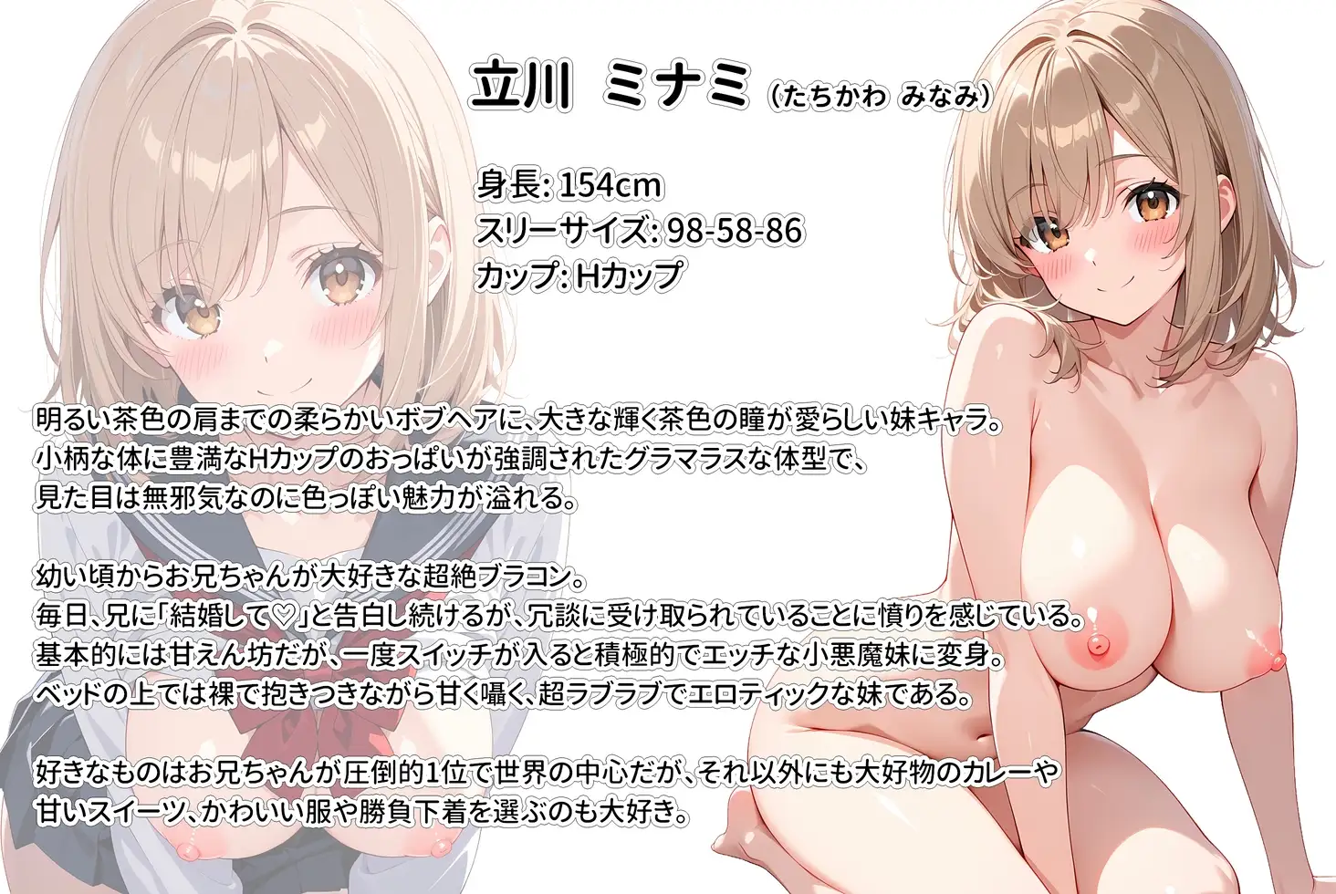間違って媚薬を飲んで発情しちゃった爆乳妹が大好きな兄に中出しおねだりしてきた！ サンプル画像 10