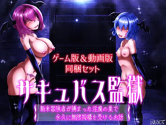 【ゲーム版&動画版 同梱セット】サキュバス監獄 新米冒険者が捕まった淫魔の巣で永久に無限搾精を受けるお話 攻略 (びおらんて)｜ (RJ01678517)