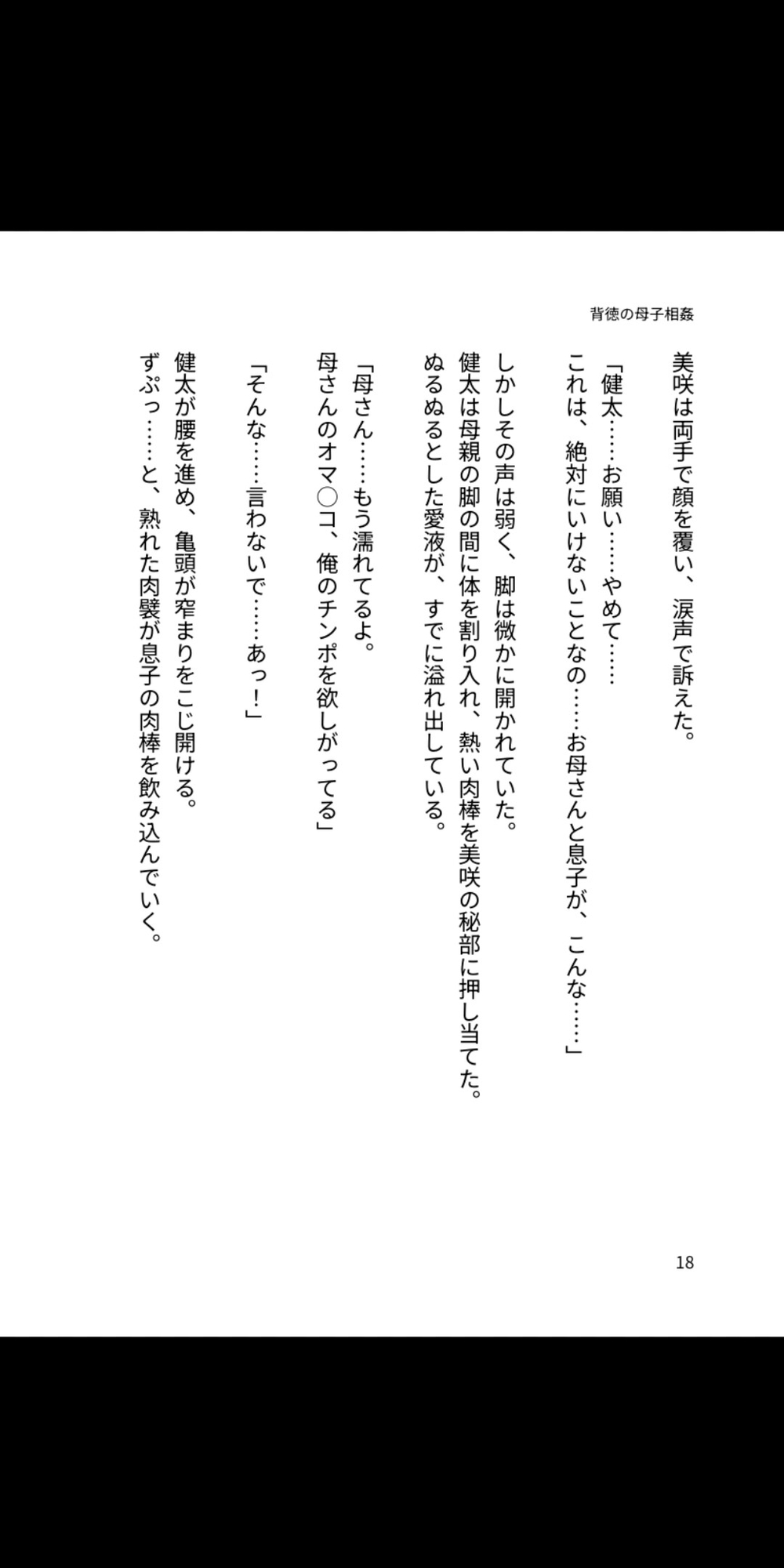 背徳の母子相姦 ～淫らに堕ちる母と息子～ サンプル1