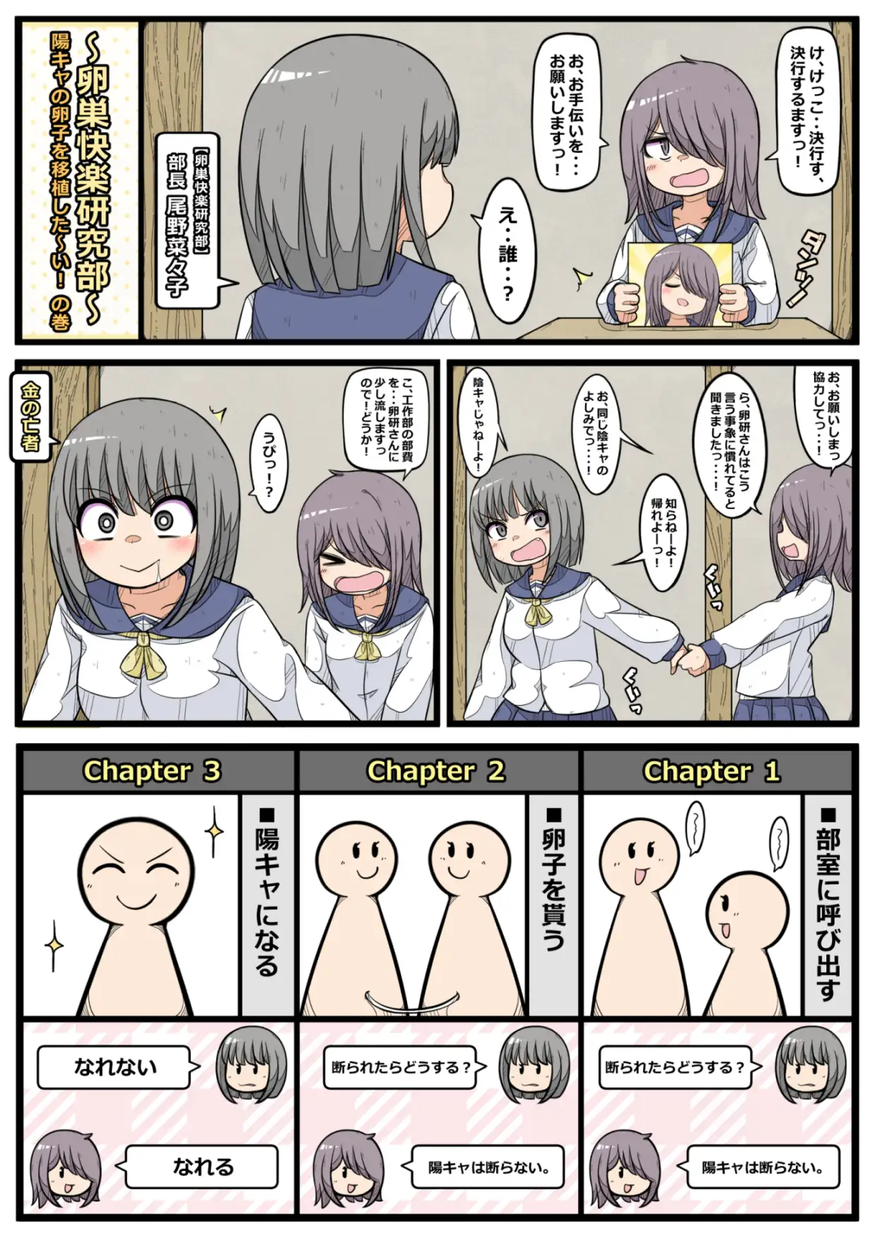 卵巣快楽研究部(6)～陽キャの卵子を移植した～い！の巻き～ サンプル画像 2