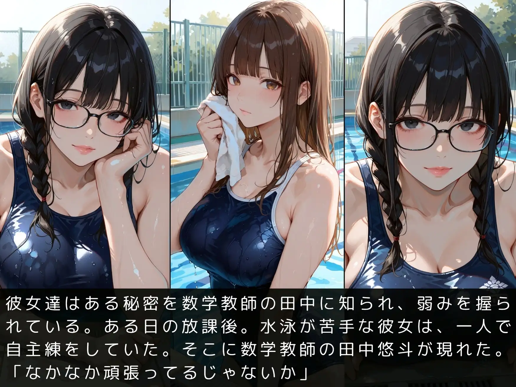 放課後の性指導〜禁断の記録〜プール編 Vol.3 サンプル画像 4