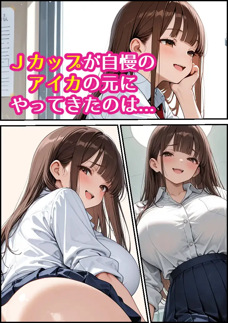 巨乳JKと巨乳母が爆乳担任教師とレズバトルした話 サンプル画像 2