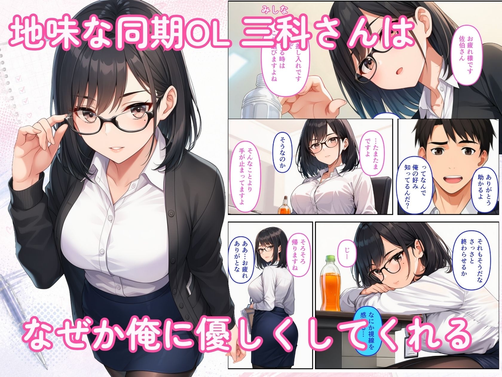 地味な同期OLが俺の観察記録をつけてる距離感バグ痴女だった サンプル1