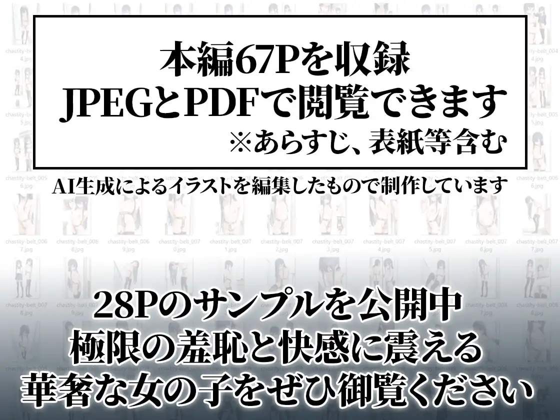 貞操帯初体験|変態男に教育されるスレンダー女子学生 サンプル画像8