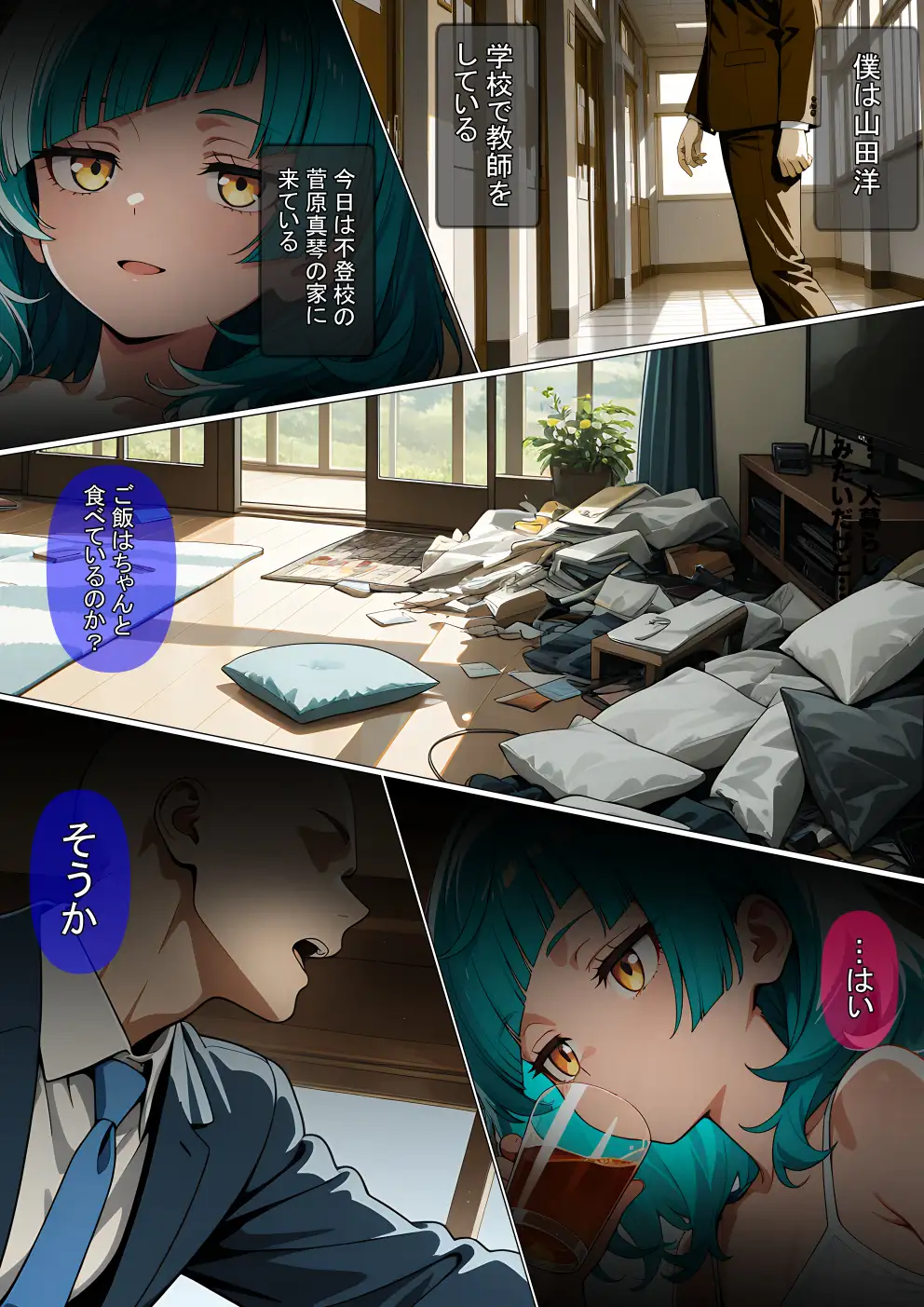 【漫画】不登校の生徒を壊した話 サンプル画像 2