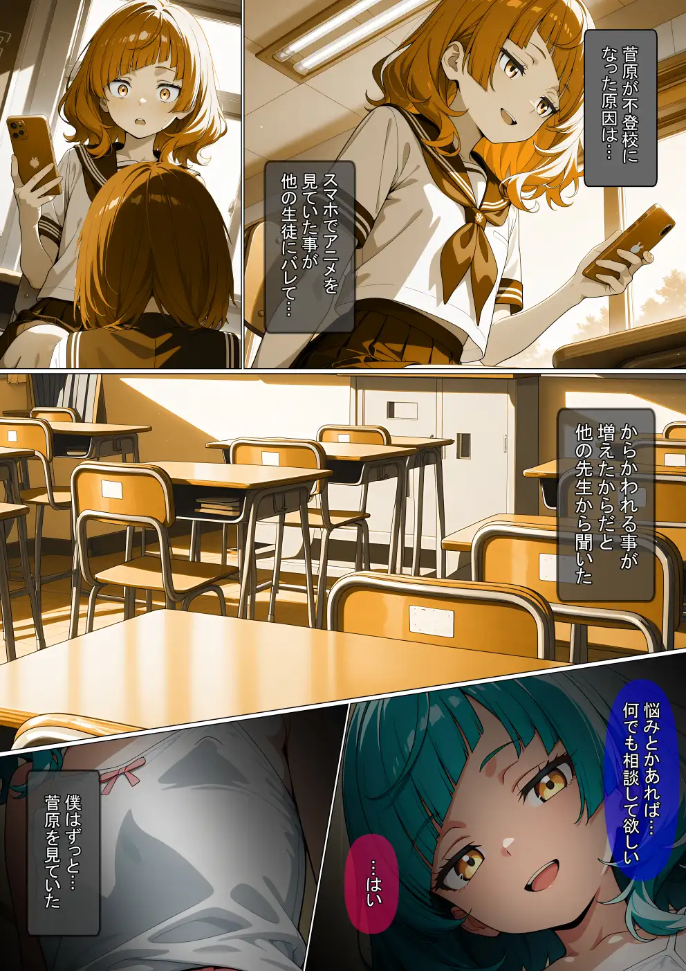 【漫画】不登校の生徒を壊した話 サンプル画像 4