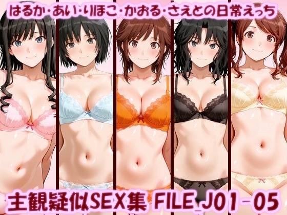 主観疑似SEX集 FILE_J01-05 はるか・あい・りほこ・かおる・さえとの日常えっち