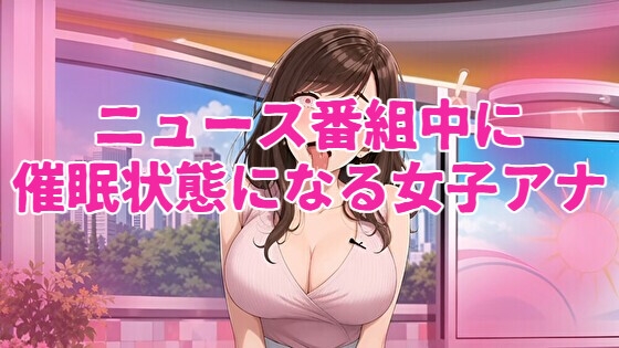 ニュース番組中に催眠状態になる女子アナ