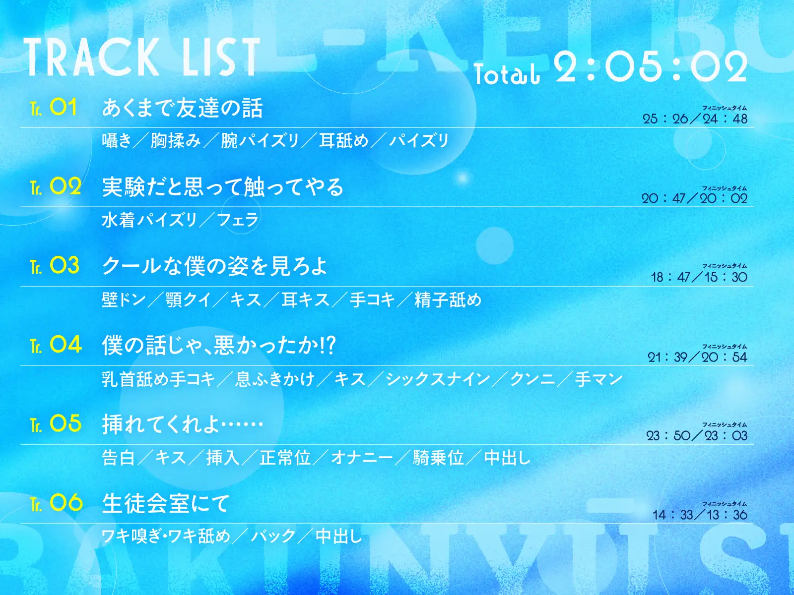 【KU100/2時間】クール系ボーイッシュ王子様が爆乳競泳水着で誘惑してくる話【男性受け/密着囁き】 サンプル画像 3