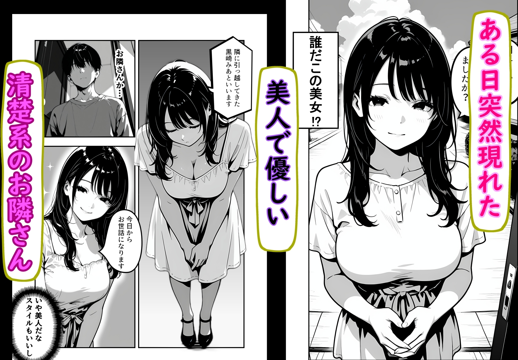 隣に引っ越してきた清楚系小悪魔な年下美女に童貞とバレて筆おろしされる話 サンプル1
