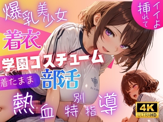 爆乳美少女着衣学園コスチューム～着たまま部活熱血特別指導～【前編】