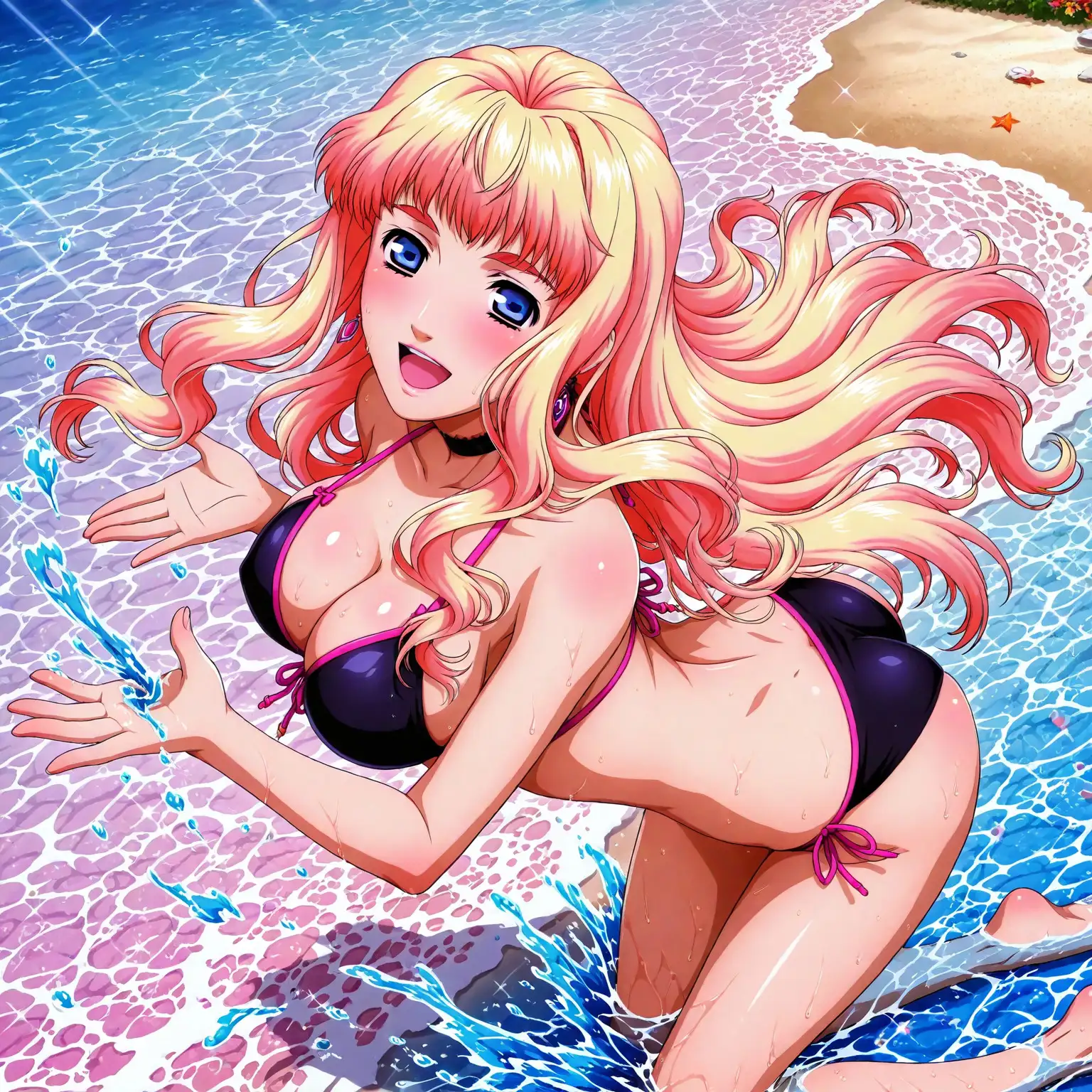 真夏の物語〜銀河の妖精シェリル・〇ーム、海でイチャラブ編〜 サンプル画像 3