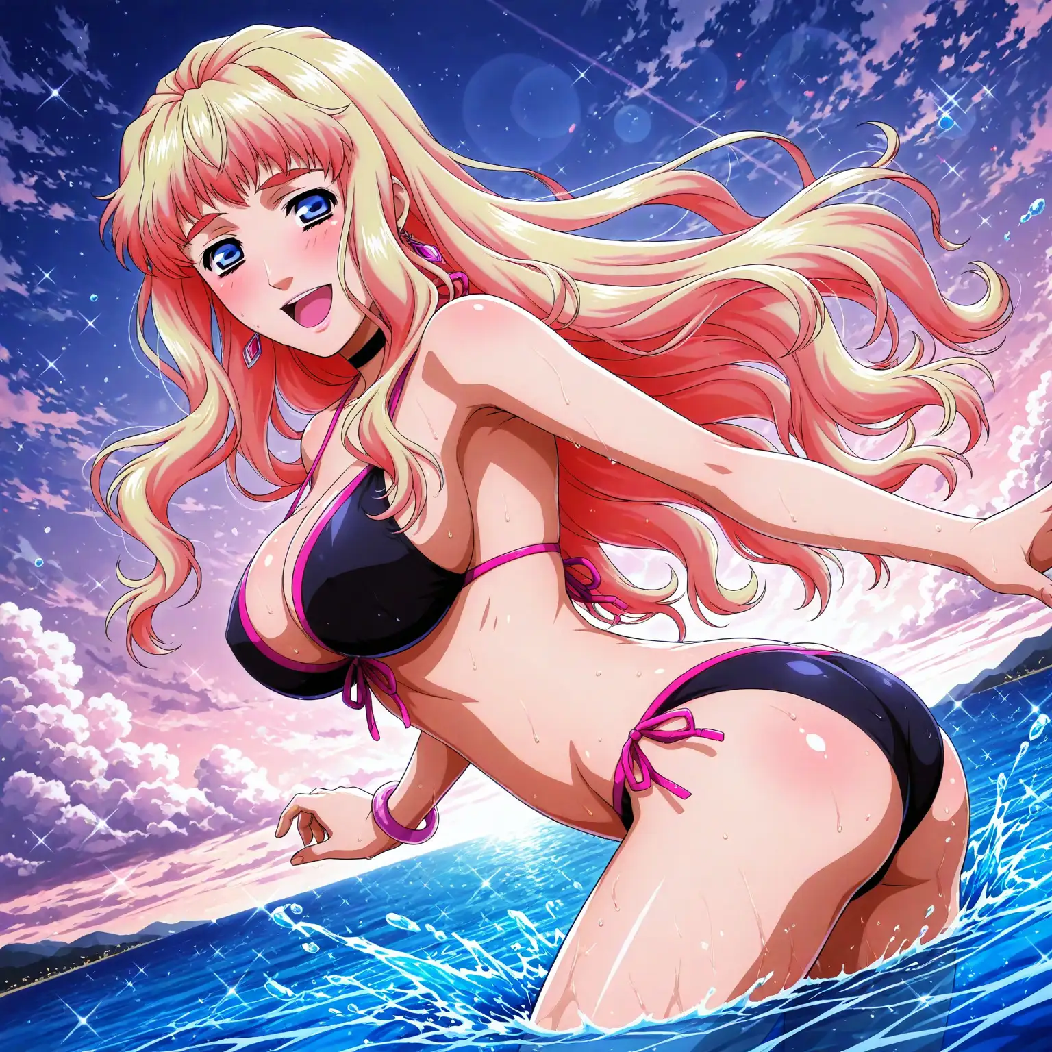 真夏の物語〜銀河の妖精シェリル・〇ーム、海でイチャラブ編〜 サンプル画像 4