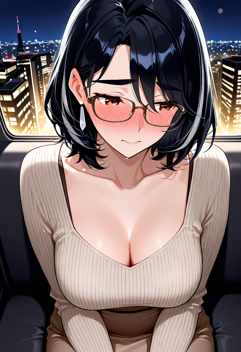 メガネOLあおいと終電のあとで。 画像2
