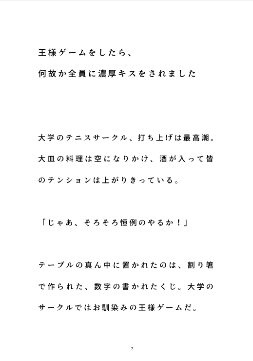 王様ゲームをしたら、何故か全員に濃厚キスをされました