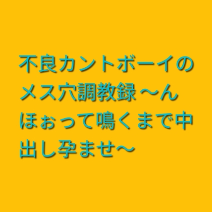 不良カントボーイ・烈斗のメス穴調教録 ～んほぉって鳴くまで中出し孕ませ～