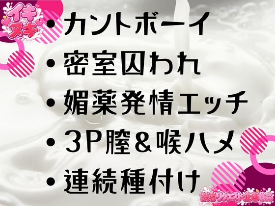 【イキヌキ】淫狼ゲーム 〜密室で発情した若雄二匹に囲まれてクリと乳首開発されながら両穴で種付けされちゃうカントボーイ大学生〜