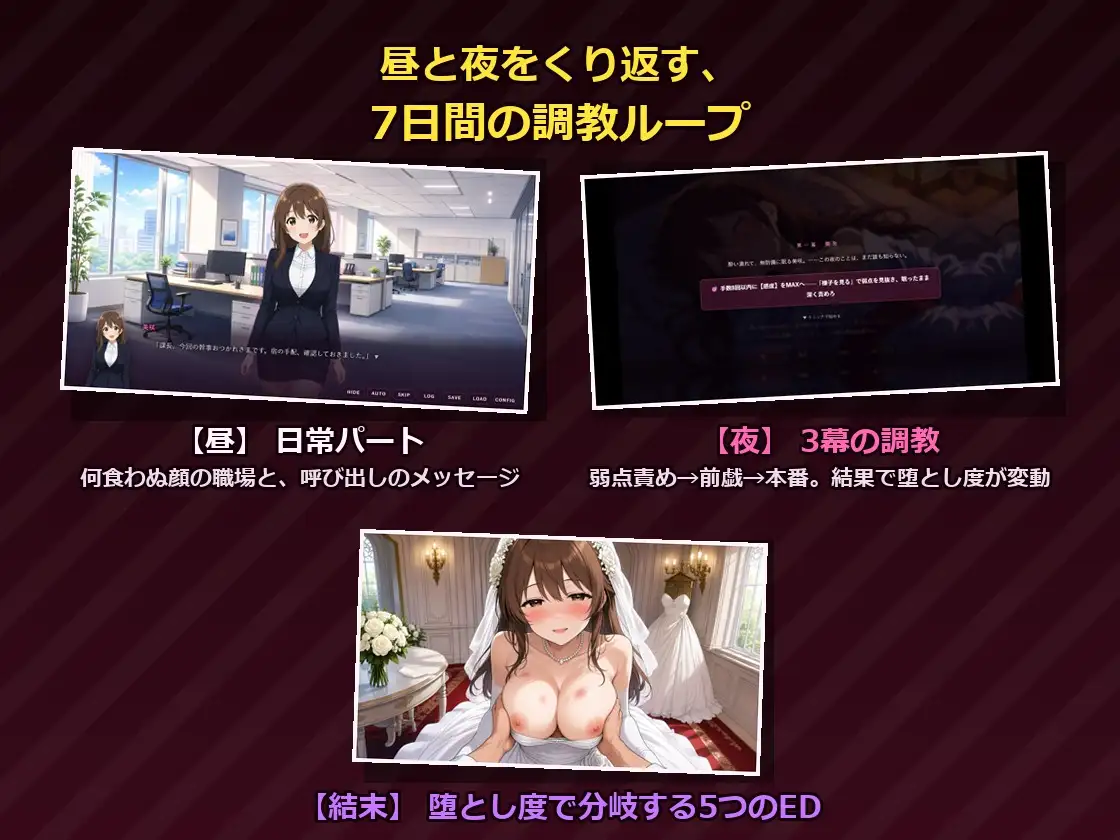 結婚半年前の貞淑OLを、触れて囁いて7日間で堕とすNTR サンプル画像 4