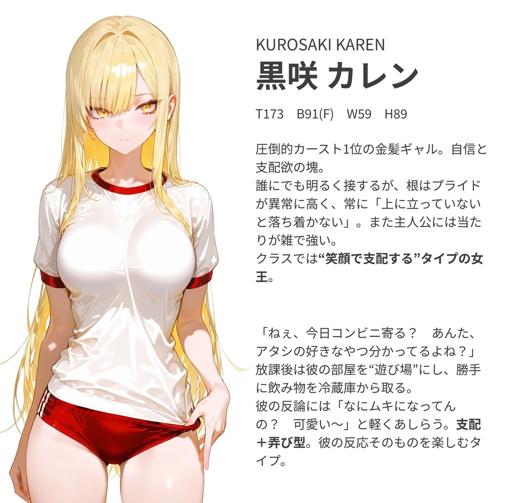 クラスの1軍ヤリマンギャルに僕の童貞奪われた【黒咲カレン】編