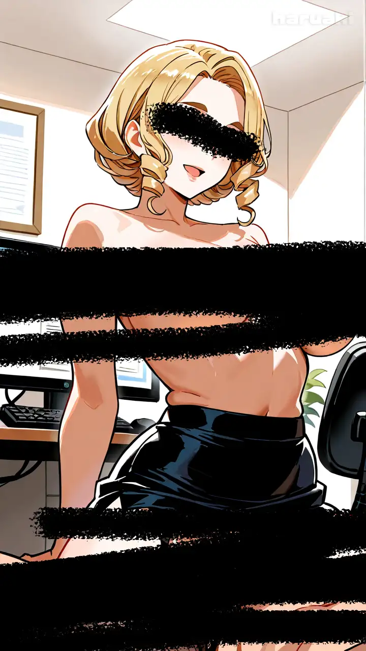 【AIアニメ巨乳美女写真集】Vol.17おっぱい性奉仕が大事なお仕事の金髪秘書森永さん サンプル画像 3
