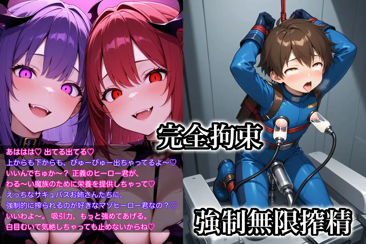 ヒーロー君はサキュバス様の搾精マゾ家畜になりました サンプル画像5