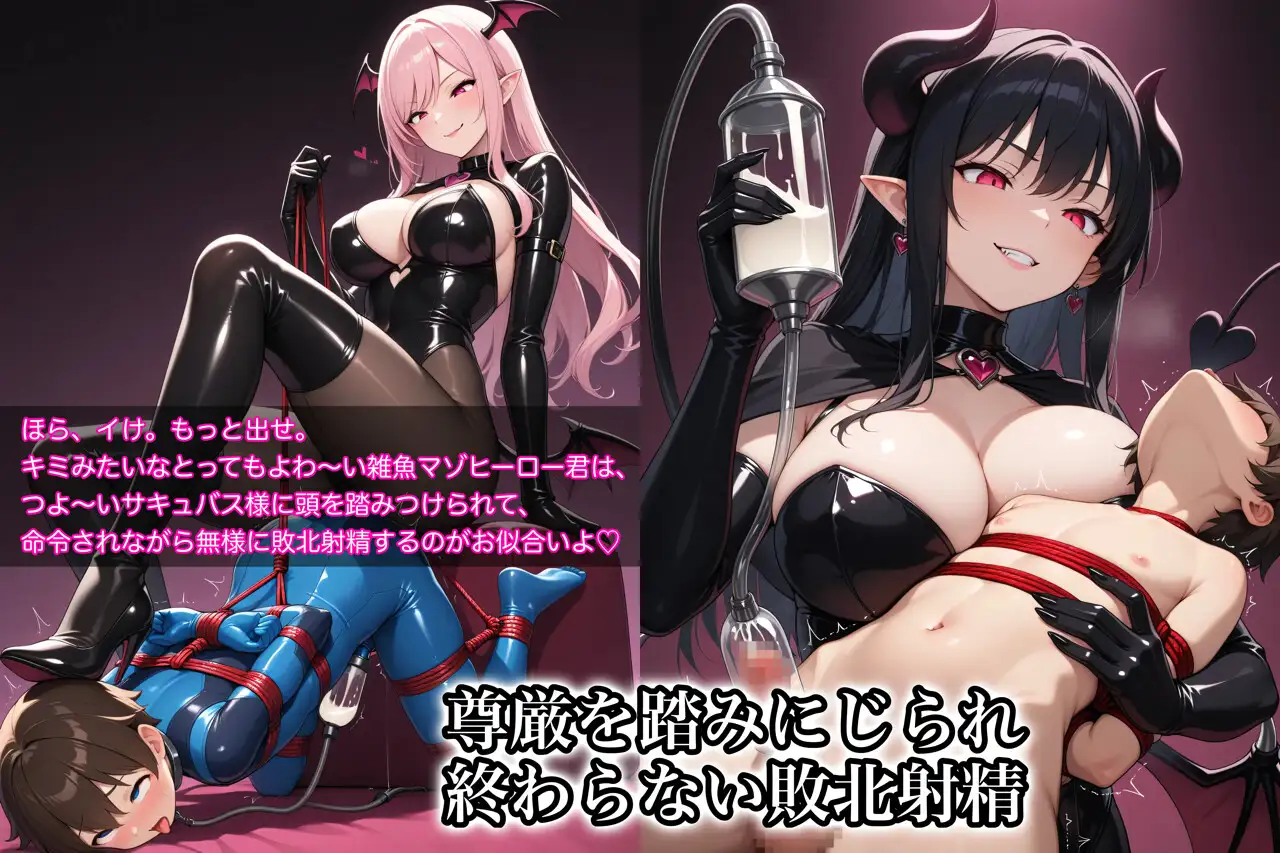 ヒーロー君はサキュバス様の搾精マゾ家畜になりました サンプル画像7
