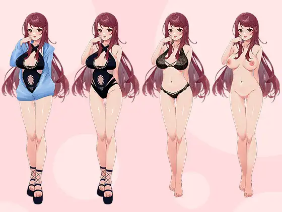 【立ち絵素材R18】クールな女研究員 フルセットPSDパック サンプル画像 2