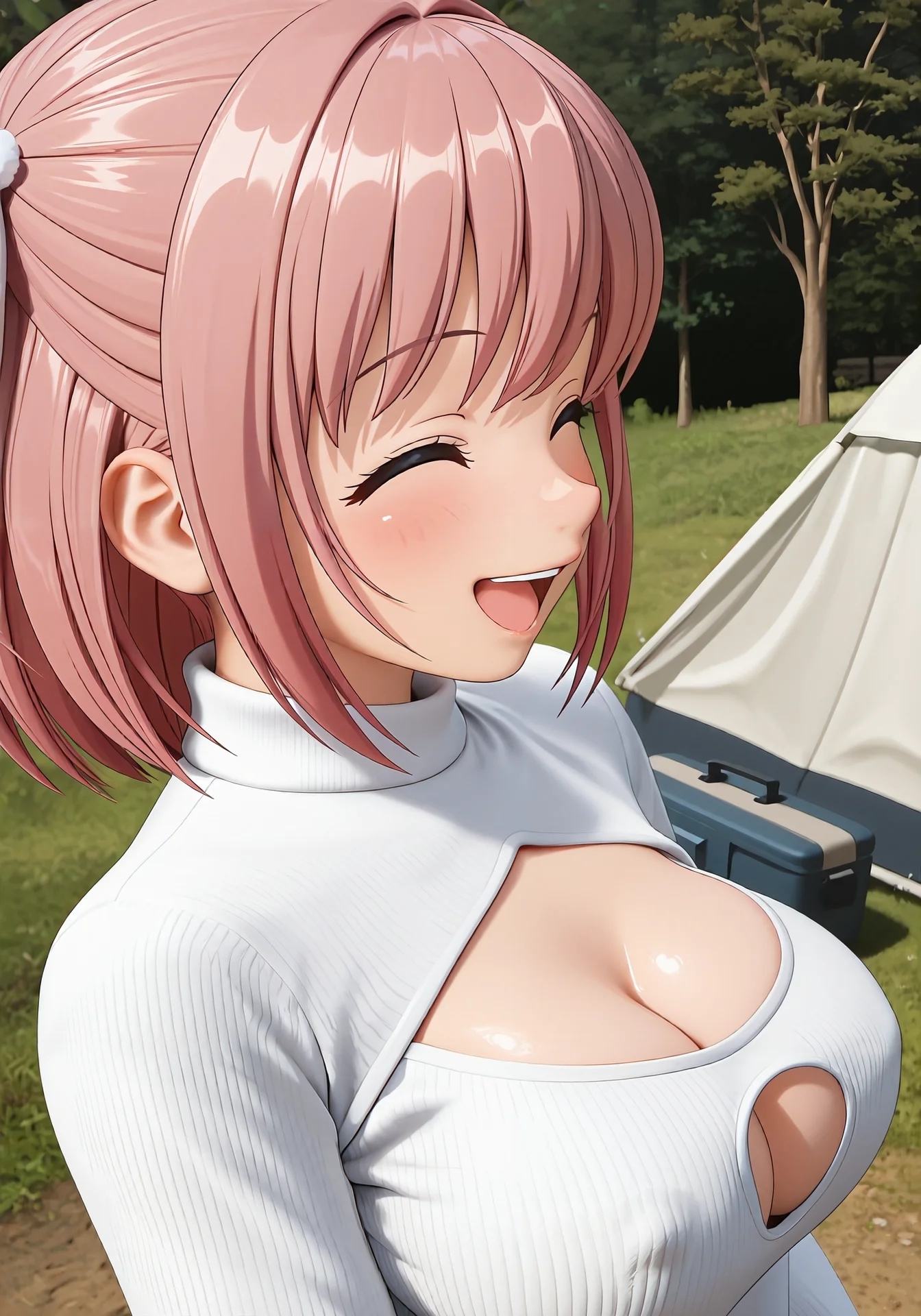 丸裸で味わう大自然のスキンシップ 画像1