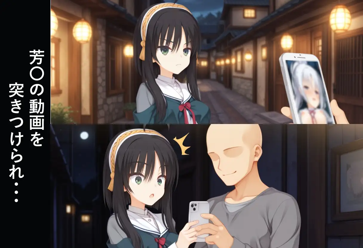 セット【夜道で●われる芳○】+【脅されて●される茉○】 サンプル画像 4