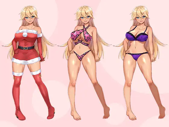 【立ち絵素材R18】褐色巨乳ギャル生徒 フルセットPSDパック サンプル画像 2
