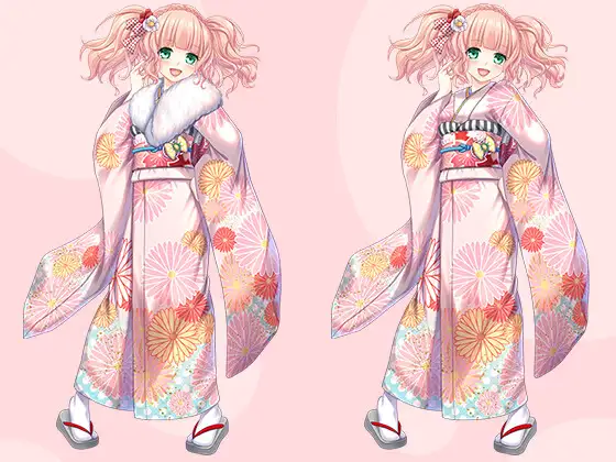 【立ち絵素材R18】ツインテピンクの活発美少女アイドル フルセットPSDパック サンプル画像 4