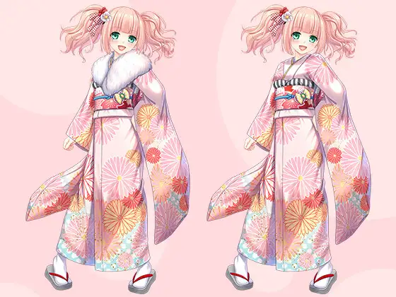 【立ち絵素材R18】ツインテピンクの活発美少女アイドル フルセットPSDパック サンプル画像 8