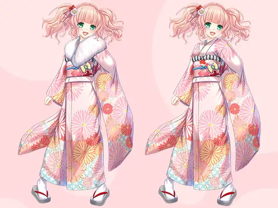 【立ち絵素材R18】ツインテピンクの活発美少女アイドル フルセットPSDパック サンプル画像 9