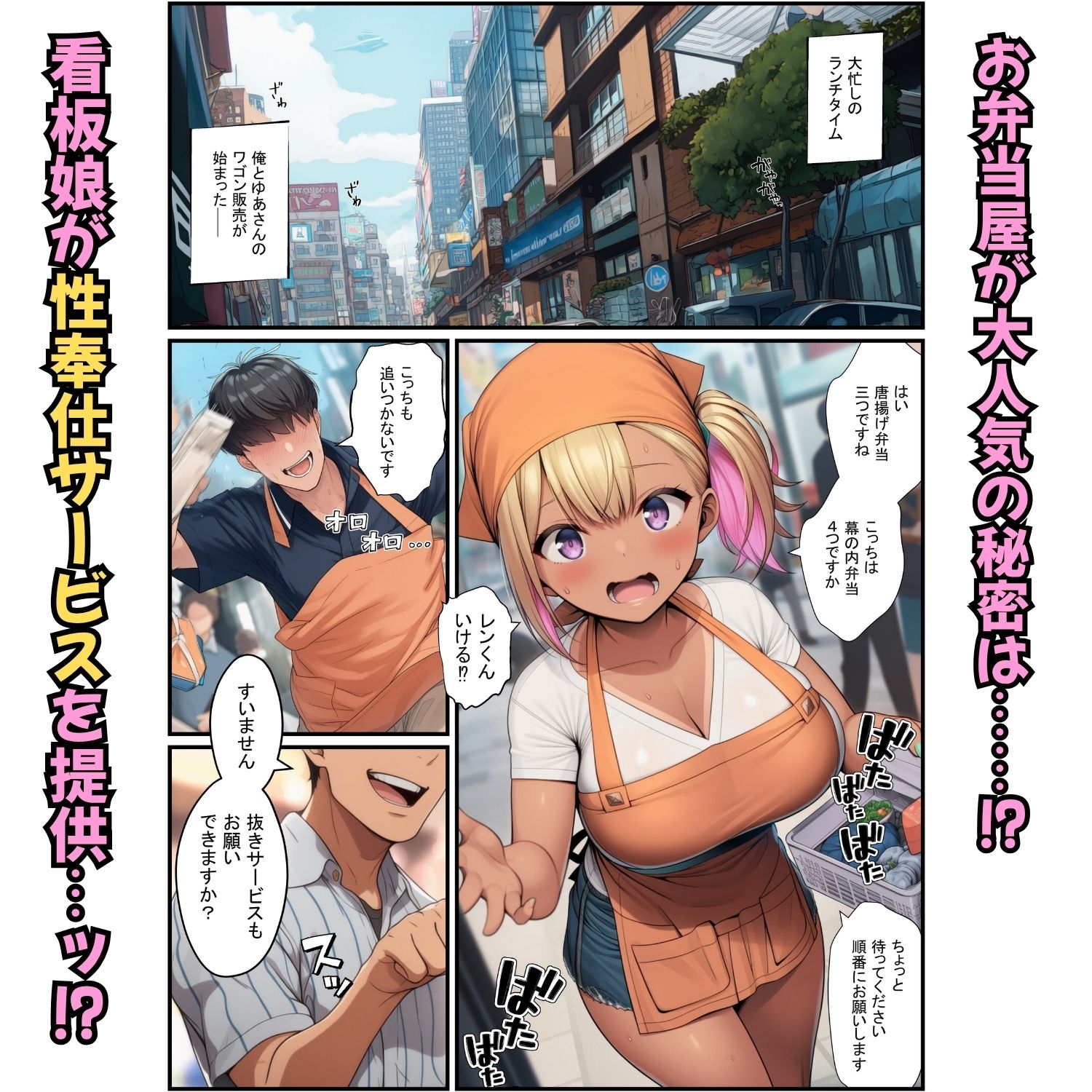 お弁当屋の看板娘が生ハメ奉仕！配達先で寝取られ肉便器堕ち 画像3