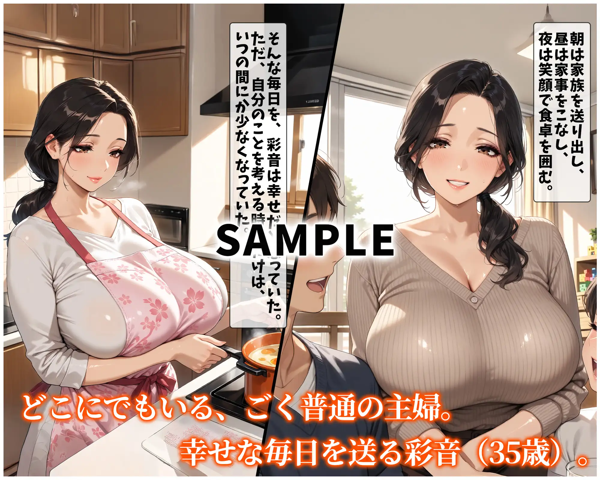 寝取られ人妻（35）普通の主婦が一番エロい サンプル画像 2